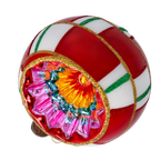 Scarlet Zenith Echo | Hand-Painted Glass Ornament | Blubom 2022-416