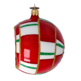 Load image into Gallery viewer, Crimson Kaleidoscope Reflector Premium christmas glass ornament 2022-416
