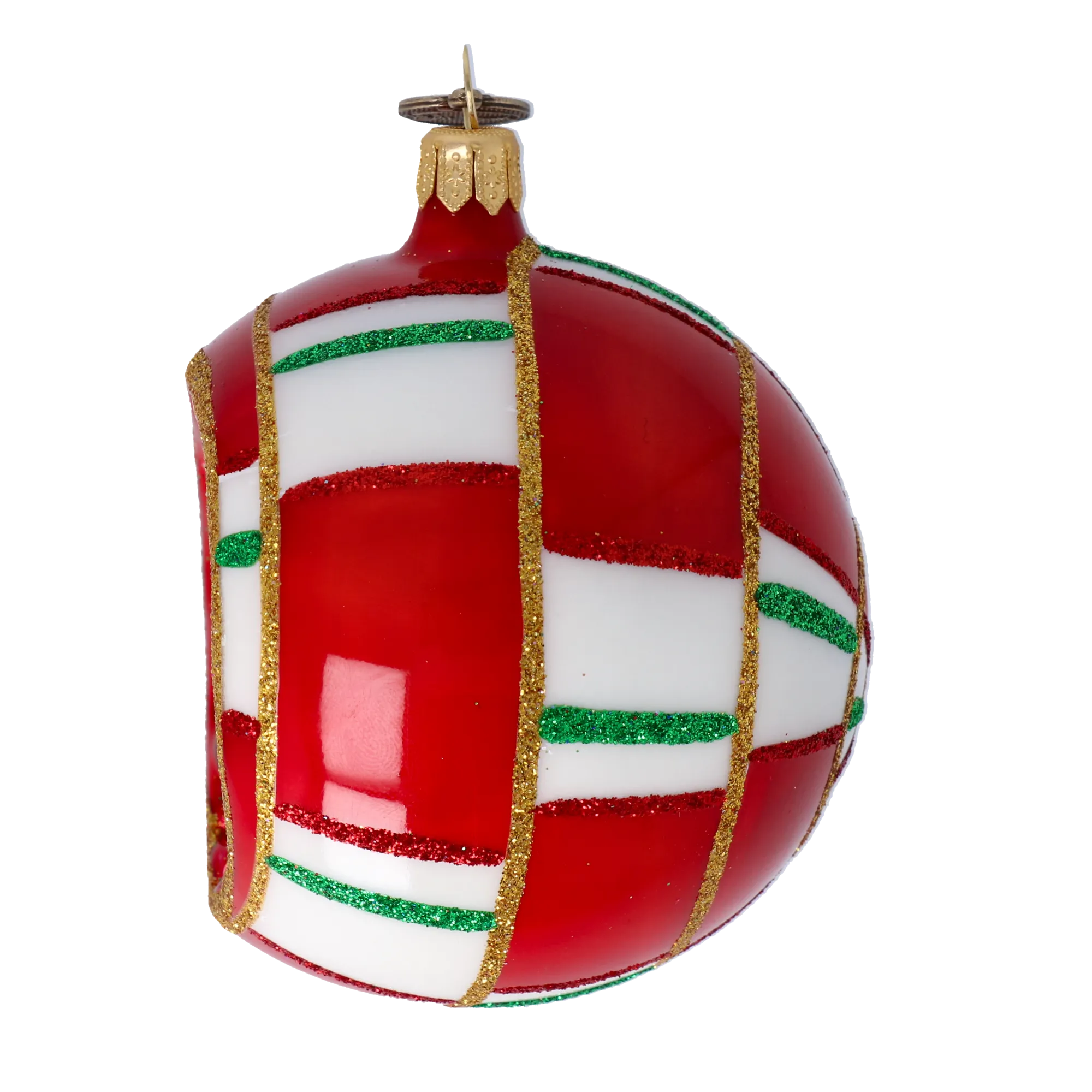 Crimson Kaleidoscope Reflector Premium christmas glass ornament 2022-416
