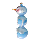Azure Star Sentinel | Hand-Painted Glass Ornament | Blubom 2022-417