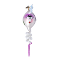 Languid Wisp | Hand-Painted Glass Ornament | Blubom 2022-421