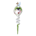 Load image into Gallery viewer, Boo Spiral Handmade Glass Christmas ornament free blowing
