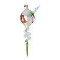 Load image into Gallery viewer, Boo Spiral Handmade Glass Christmas ornament free blowing
