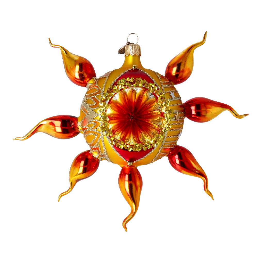 Burnished Solstice | Hand-Painted Glass Ornament | Blubom 2022-434
