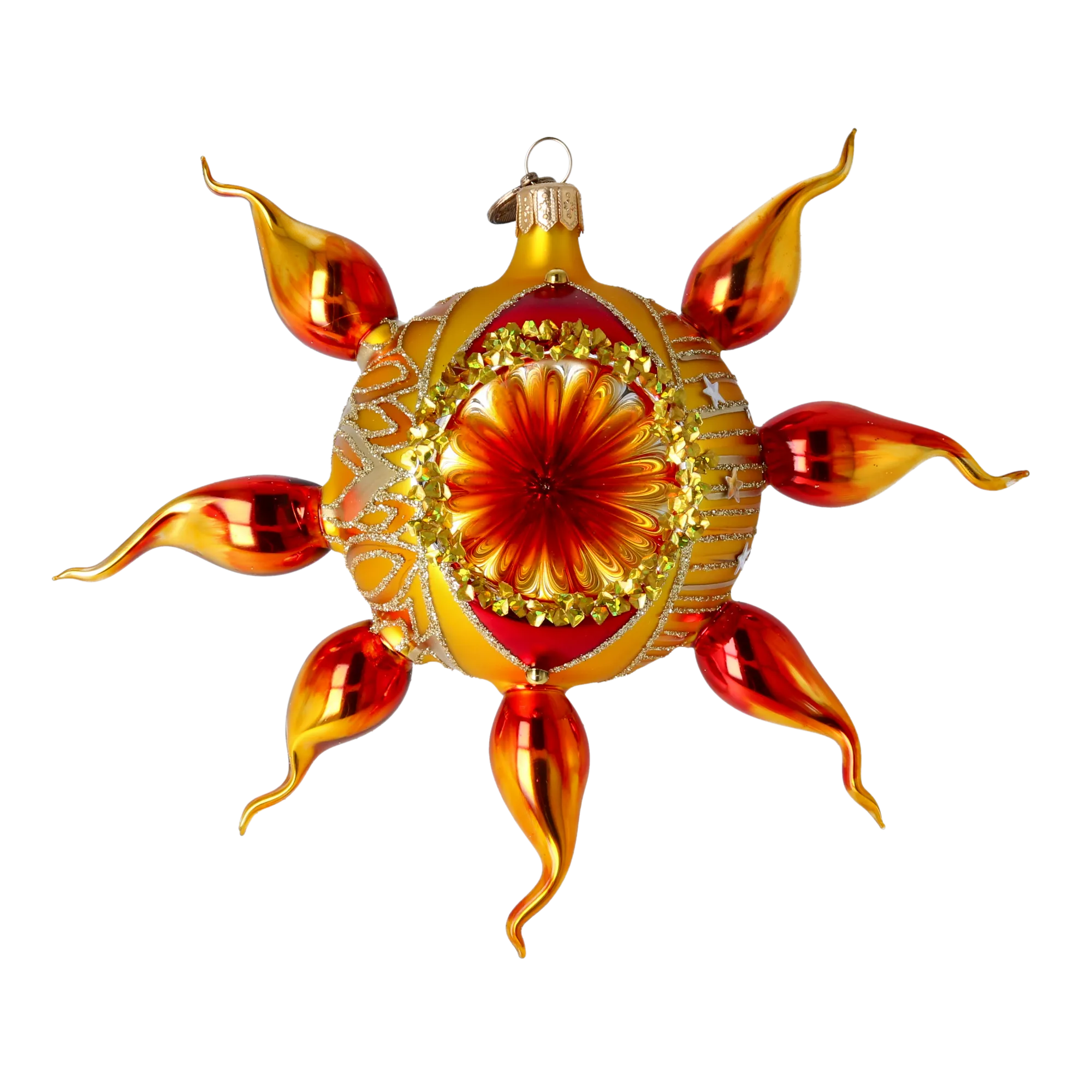 Burnished Solstice | Hand-Painted Glass Ornament | Blubom 2022-434