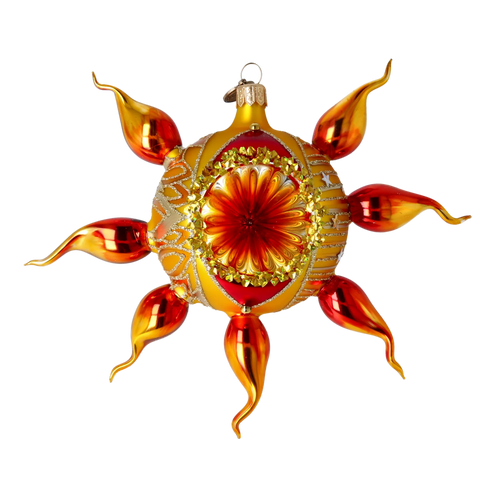 Burnished Solstice | Hand-Painted Glass Ornament | Blubom 2022-434