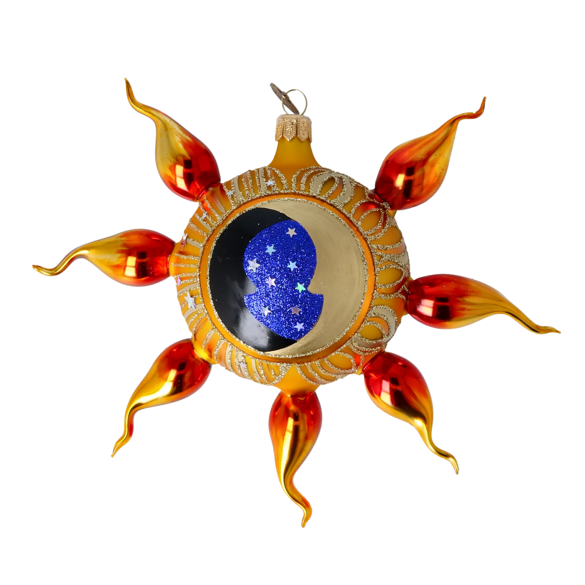 Burnished Solstice | Hand-Painted Glass Ornament | Blubom 2022-434