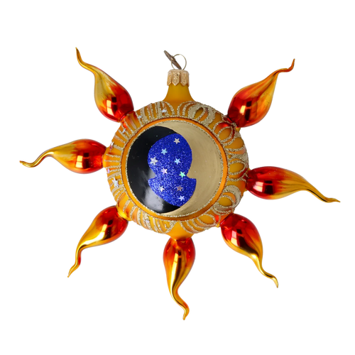 Burnished Solstice | Hand-Painted Glass Ornament | Blubom 2022-434