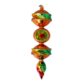 Amber Meridian Echo | Hand-Painted Glass Ornament | Blubom 2022-435