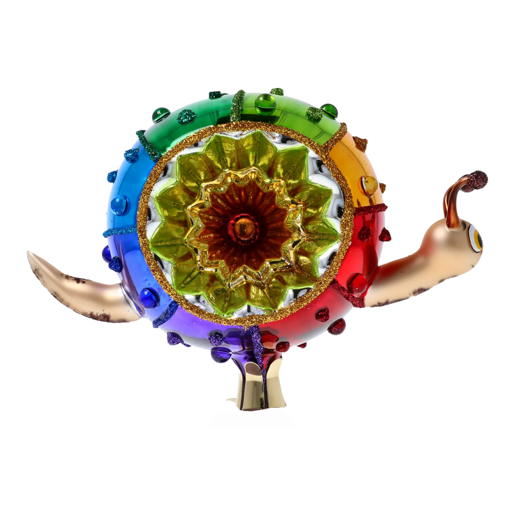 Vibrant Radiant Nomad | Hand-Painted Glass Ornament | Blubom 2022-444