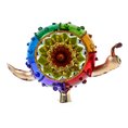 Load image into Gallery viewer, Prismatic Spectrum Snail Premium christmas glass ornament 2022-444
