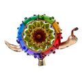 Vibrant Radiant Nomad | Hand-Painted Glass Ornament | Blubom 2022-444