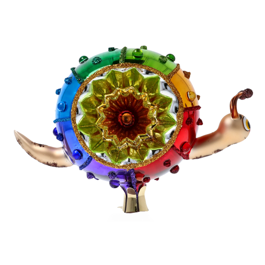 Prismatic Spectrum Snail Premium christmas glass ornament 2022-444
