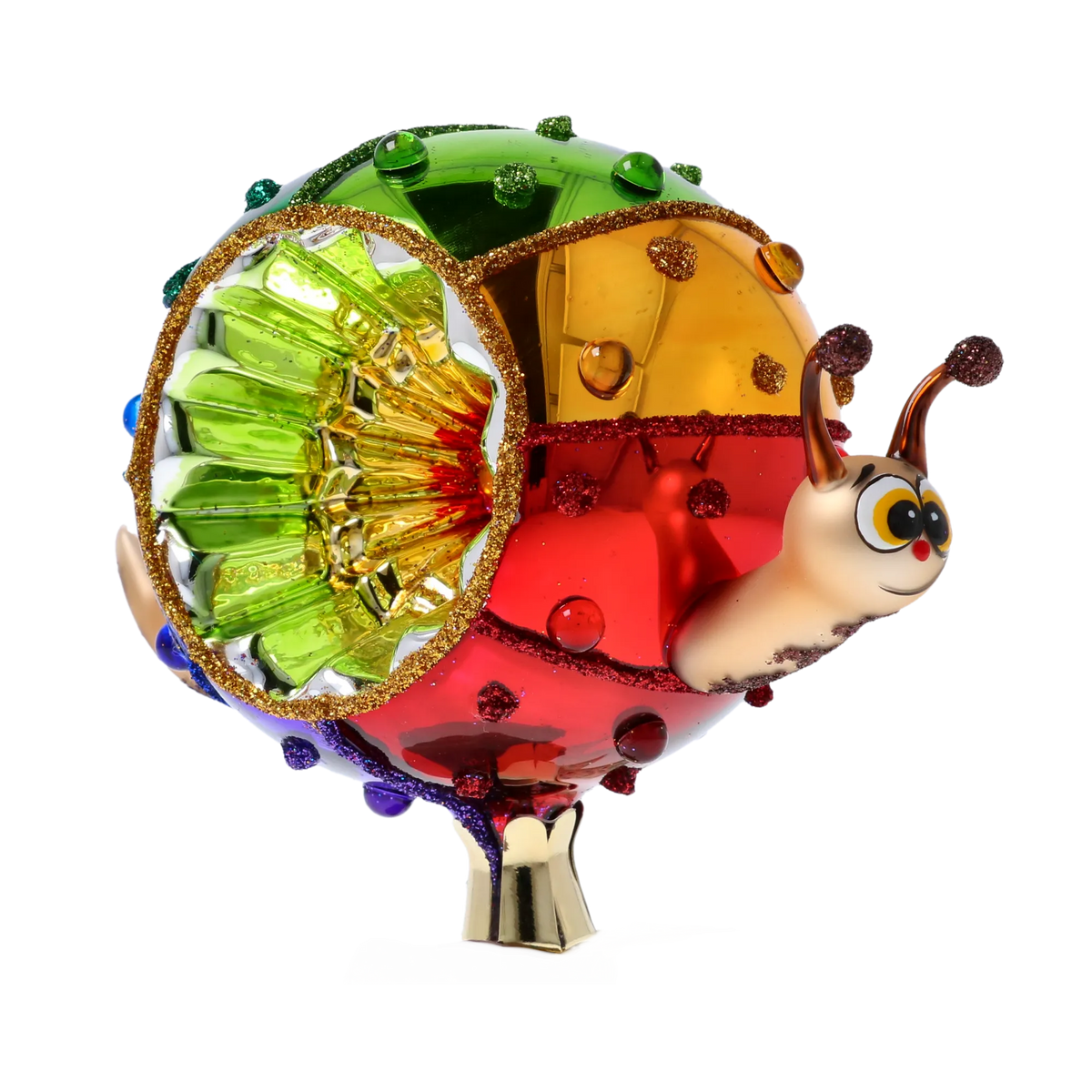 Vibrant Radiant Nomad | Hand-Painted Glass Ornament | Blubom 2022-444