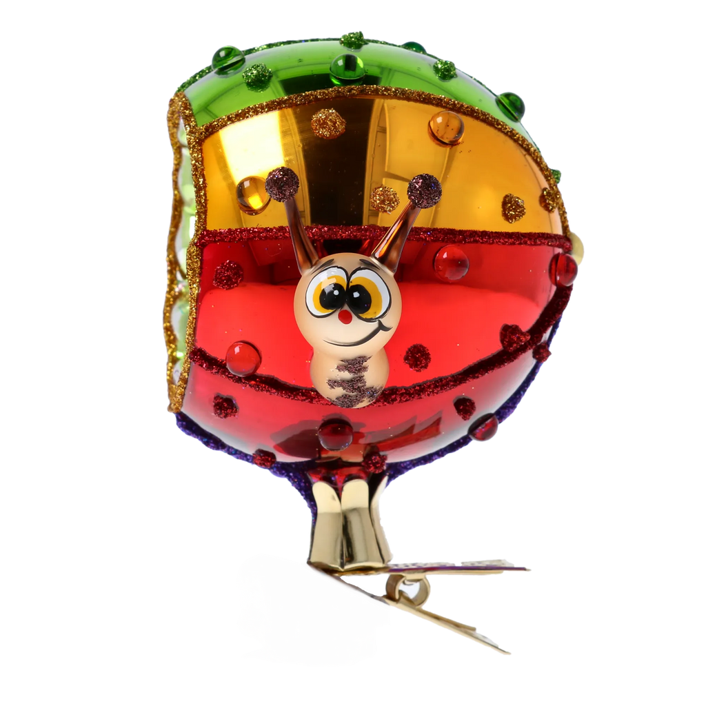 Vibrant Radiant Nomad | Hand-Painted Glass Ornament | Blubom 2022-444