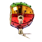 Vibrant Radiant Nomad | Hand-Painted Glass Ornament | Blubom 2022-444