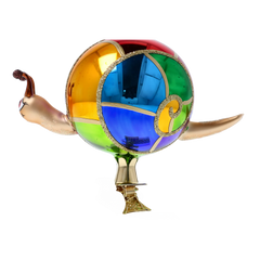 Stained-Glass Kaleidoscope Snail