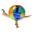 Vivid Garden Nomad | Hand-Painted Glass Ornament | Blubom 2022-445
