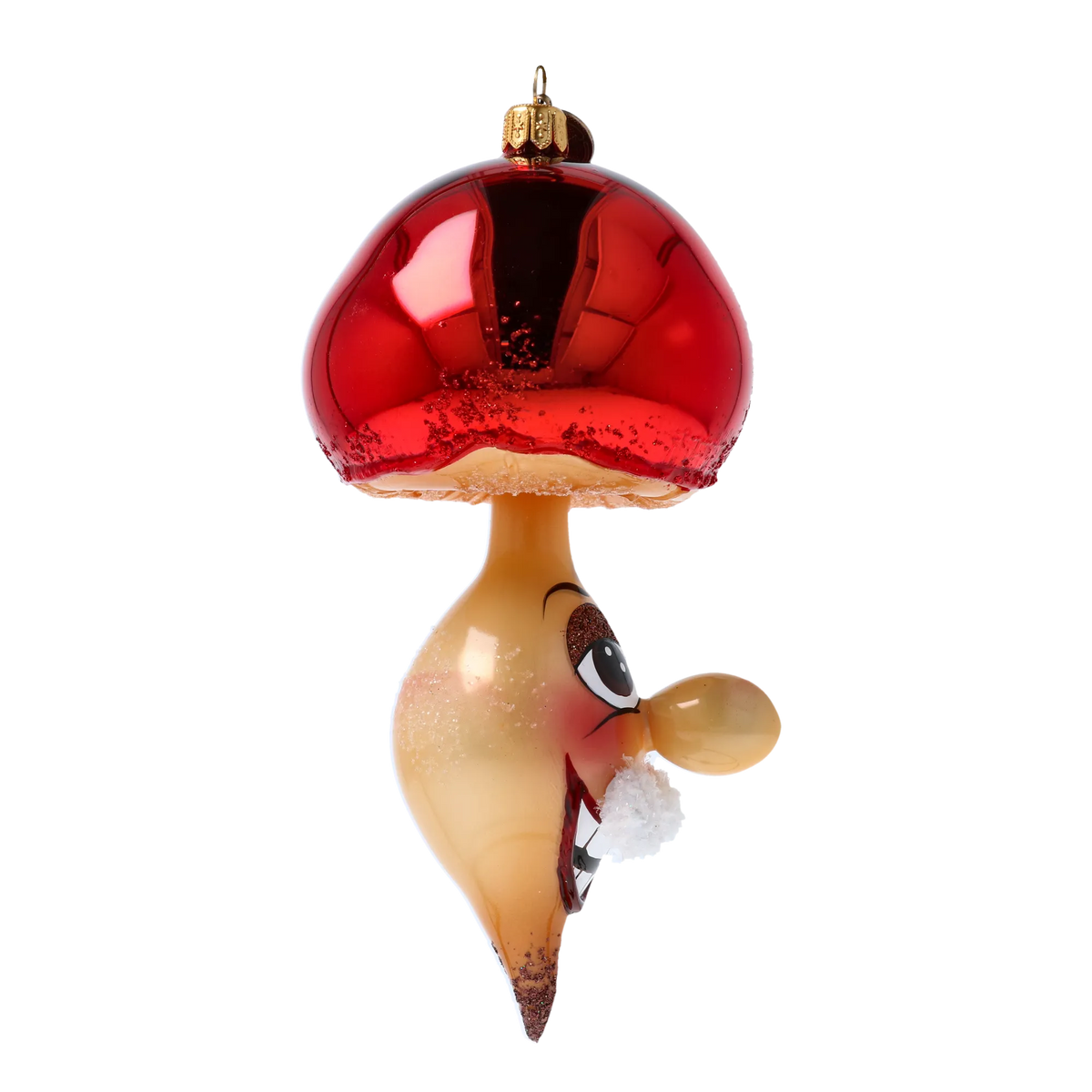 Jovial Redcap Elder | Hand-Painted Glass Ornament | Blubom 2022-448