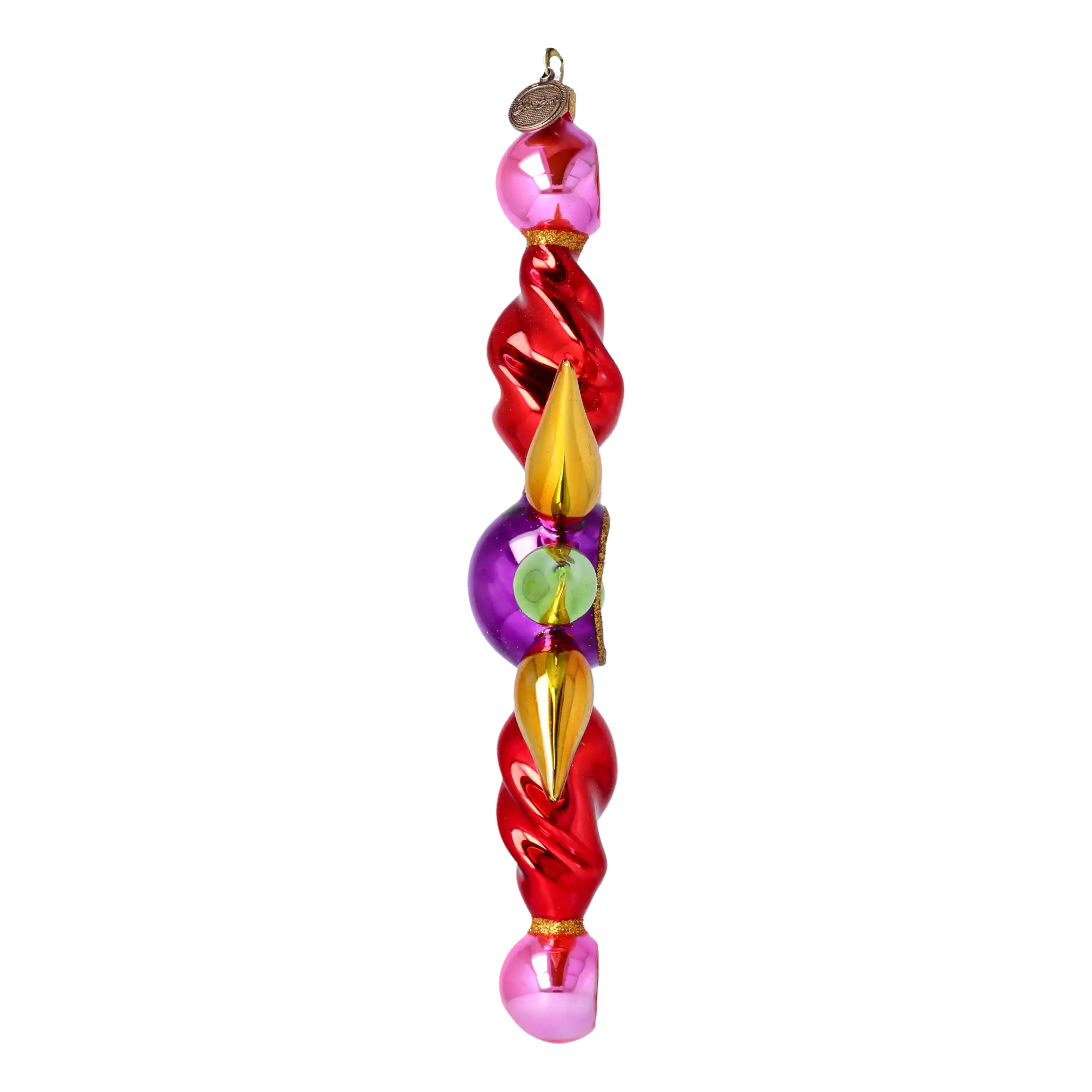 Arctic Starburst Star Handmade Glass Christmas ornament free blowing