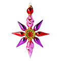 Amethyst Solar Flare | Hand-Painted Glass Ornament | Blubom 2022-461