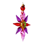 Amethyst Solar Flare | Hand-Painted Glass Ornament | Blubom 2022-461