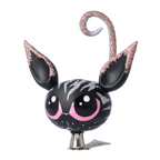 Nocturnal Rose Familiar | Hand-Painted Glass Ornament | Blubom 2022-463
