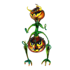 Sinister Bramble Prowler | Hand-Painted Glass Ornament | Blubom 2022-466