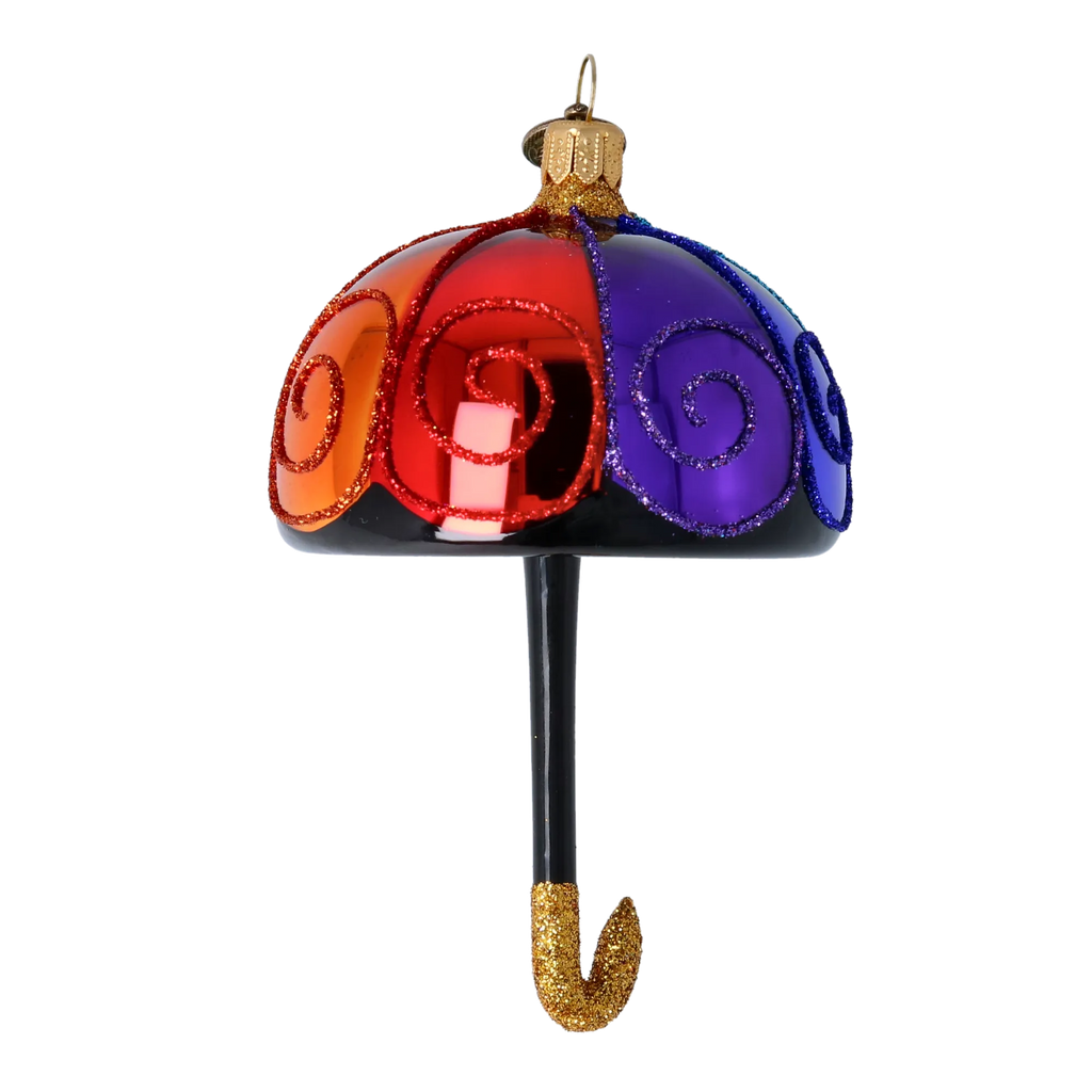 Sunshower Promenade | Hand-Painted Glass Ornament | Blubom 2022-468