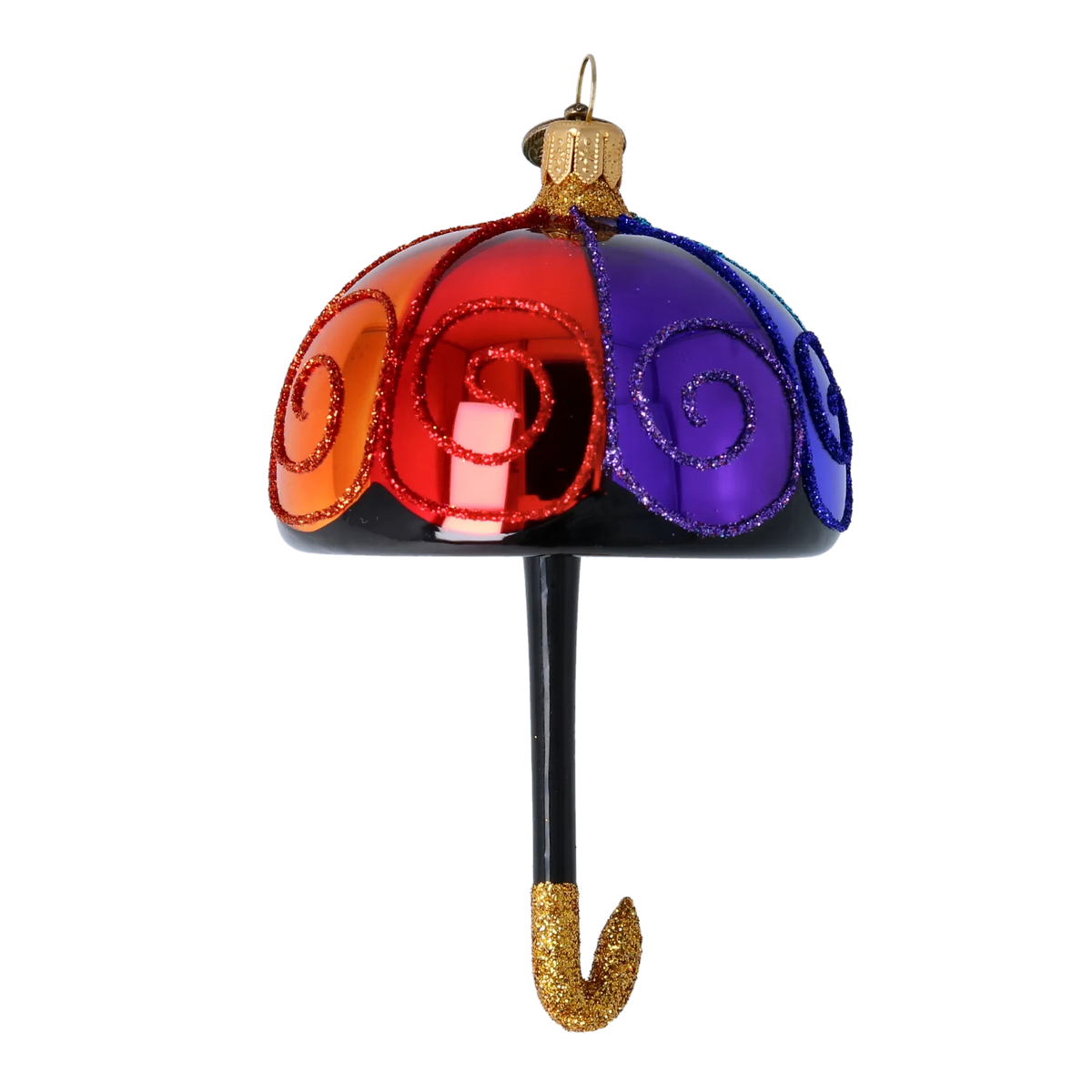 Sunshower Promenade | Hand-Painted Glass Ornament | Blubom 2022-468