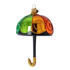 Sunshower Promenade | Hand-Painted Glass Ornament | Blubom 2022-468
