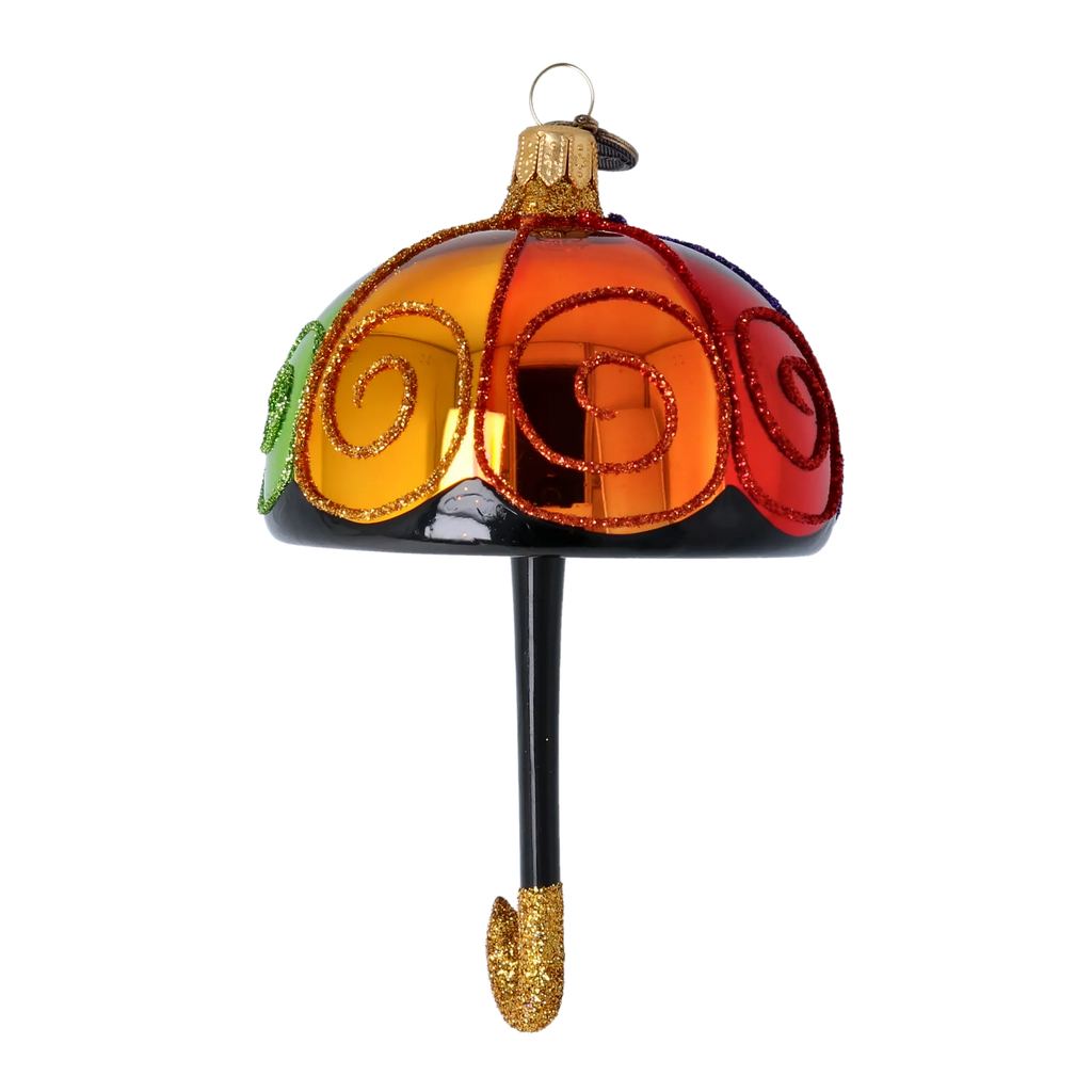 Sunshower Promenade | Hand-Painted Glass Ornament | Blubom 2022-468