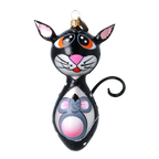 Wistful Shadow Guardian | Hand-Painted Glass Ornament | Blubom 2022-471