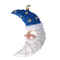 Load image into Gallery viewer, Magic Moon ornament. Handmade Glass Christmas ornament. 2022-477
