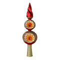 Gilded Solar Zenith | Hand-Painted Glass Ornament | Blubom 2022-479