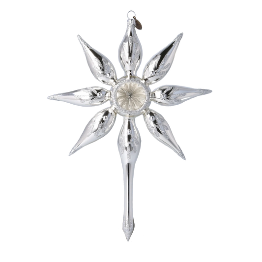 Star of the Fairy Dawn. Handmade Glass Christmas ornament. 2022-480