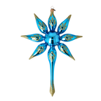 Glacial Ember | Hand-Painted Glass Ornament | Blubom 2022-481