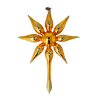 Gilded Zenith Radiance | Hand-Painted Glass Ornament | Blubom 2022-482