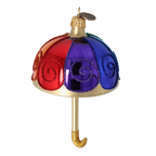 Vibrant Gilded Parasol | Hand-Painted Glass Ornament | Blubom 2022-486