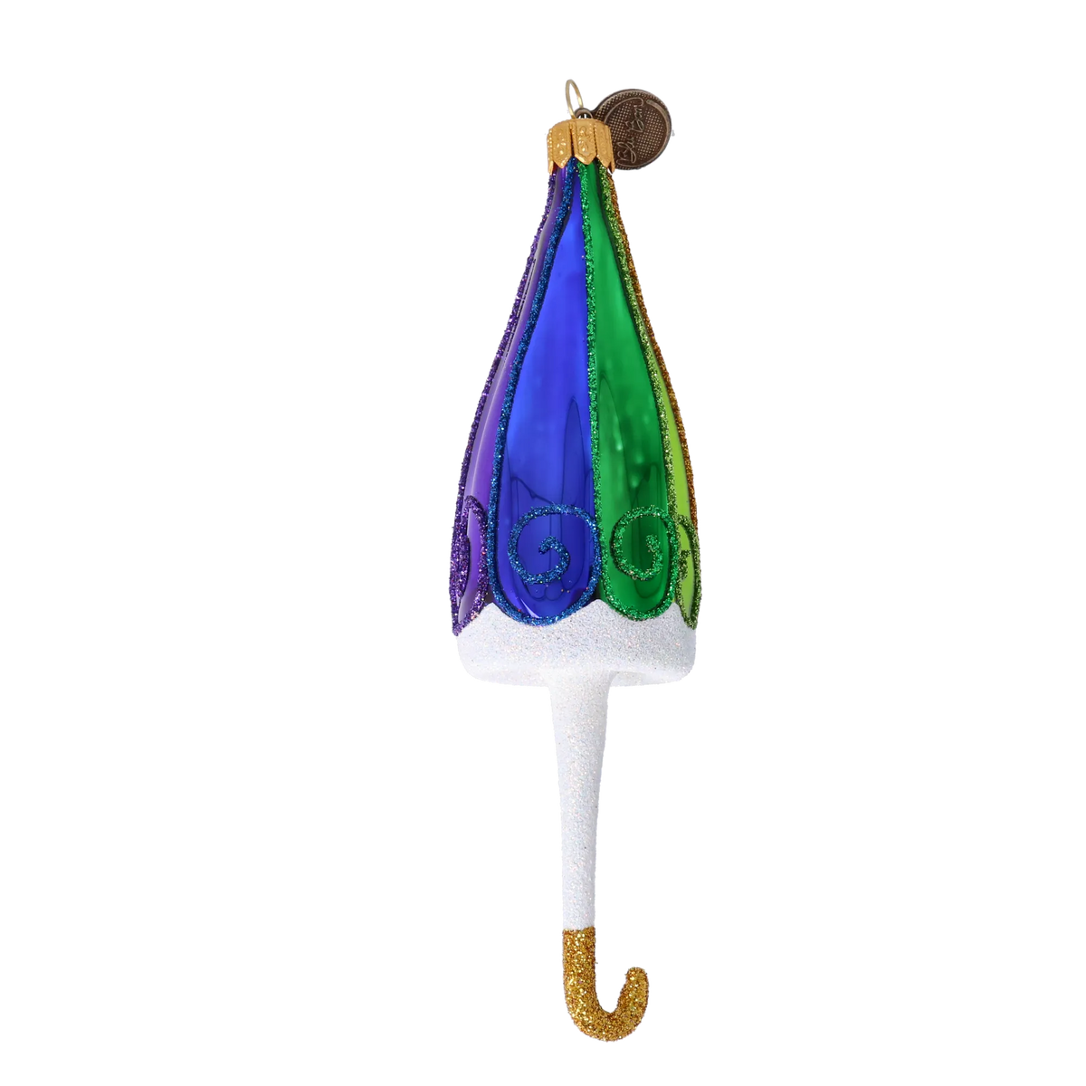 Gallant Promenade Parasol | Hand-Painted Glass Ornament | Blubom 2022-491