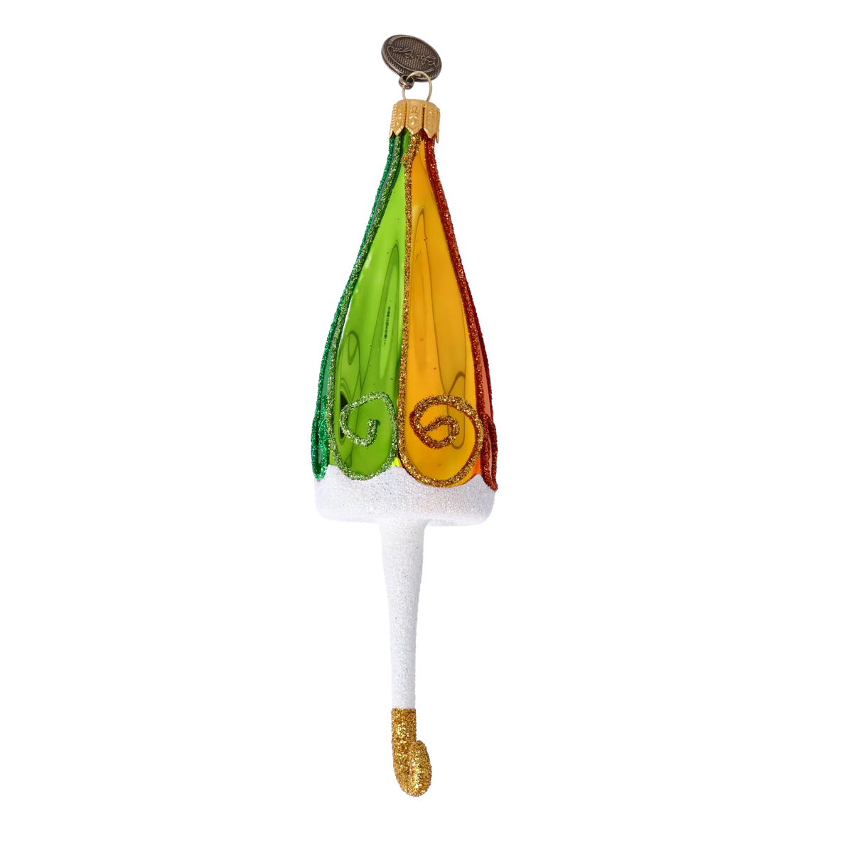 Gallant Promenade Parasol | Hand-Painted Glass Ornament | Blubom 2022-491