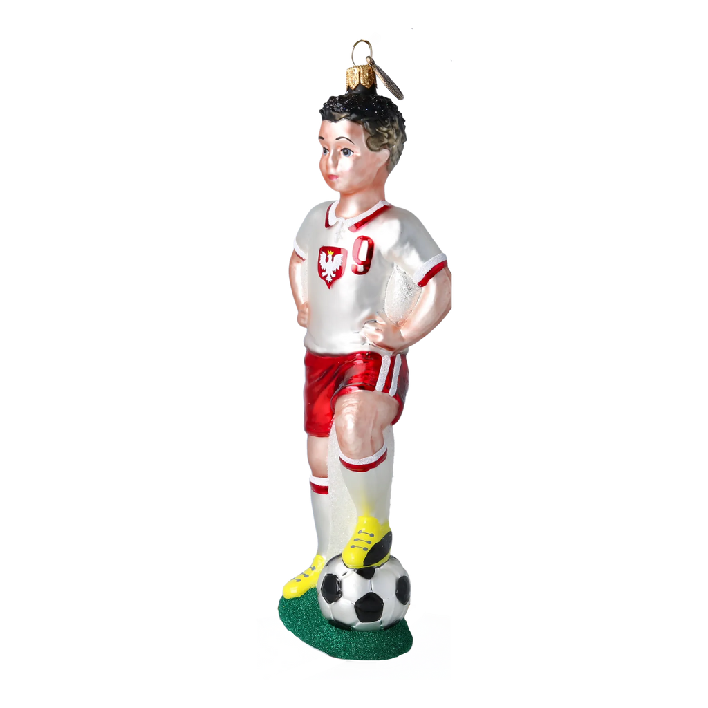 Valiant Number Nine | Hand-Painted Glass Ornament | Blubom 2022-496