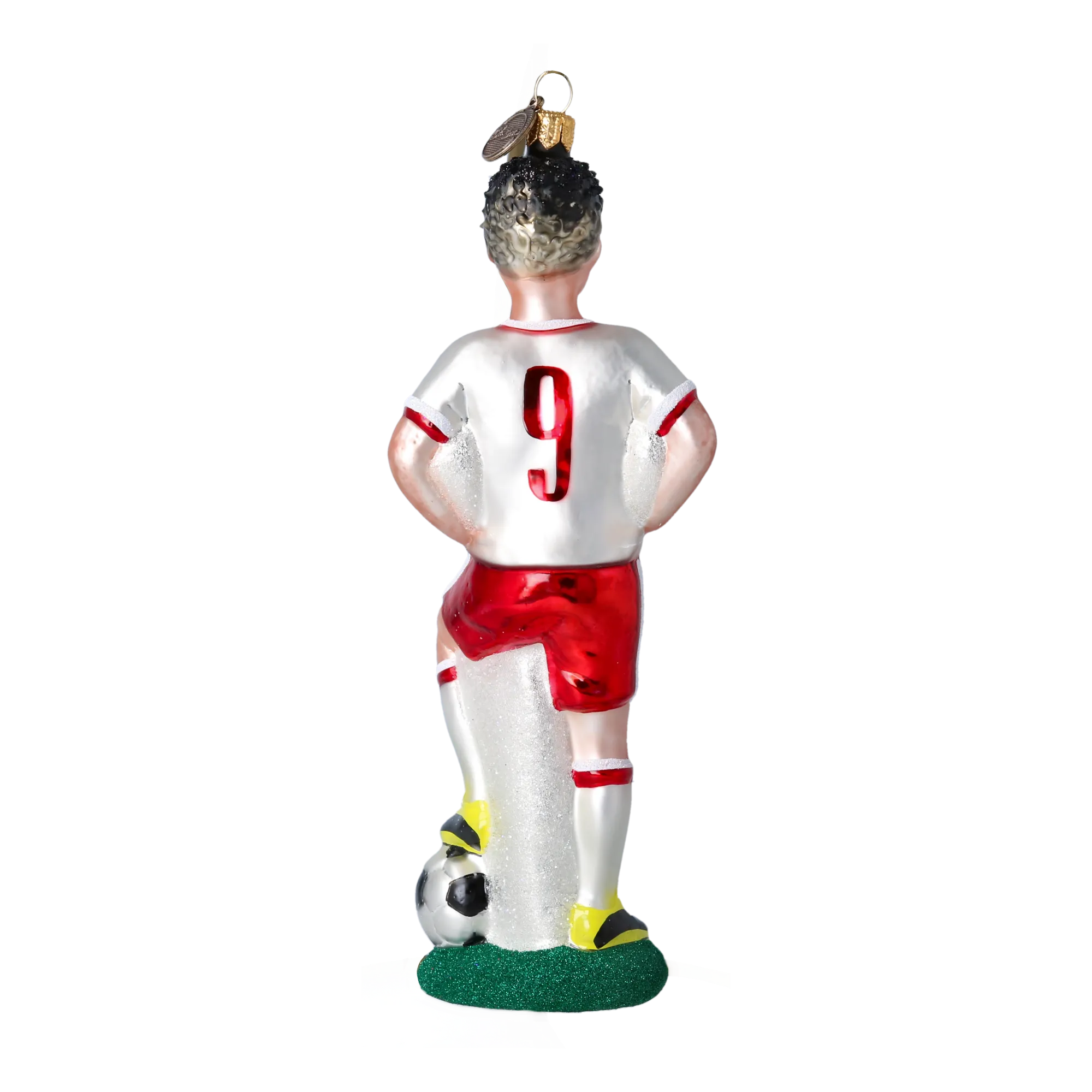 Valiant Number Nine | Hand-Painted Glass Ornament | Blubom 2022-496