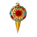 Gilded Jubilee | Hand-Painted Glass Ornament | Blubom 2022-498
