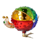 Cheerful Snail Voyager | Hand-Painted Glass Ornament | Blubom 2022-500