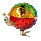 Cheerful Snail Voyager | Hand-Painted Glass Ornament | Blubom 2022-500