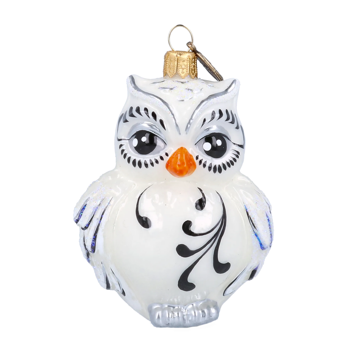 Silent Midnight Sage | Hand-Painted Glass Ornament | Blubom 2022-504