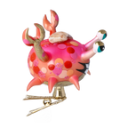 Exultant Coral Mariner | Hand-Painted Glass Ornament | Blubom 2022-506
