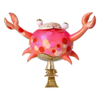 Exultant Coral Mariner | Hand-Painted Glass Ornament | Blubom 2022-506