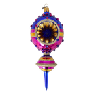 Cobalt Horizon Resonance | Hand-Painted Glass Ornament | Blubom 2022-511